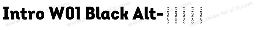 Intro W01 Black Alt字体转换